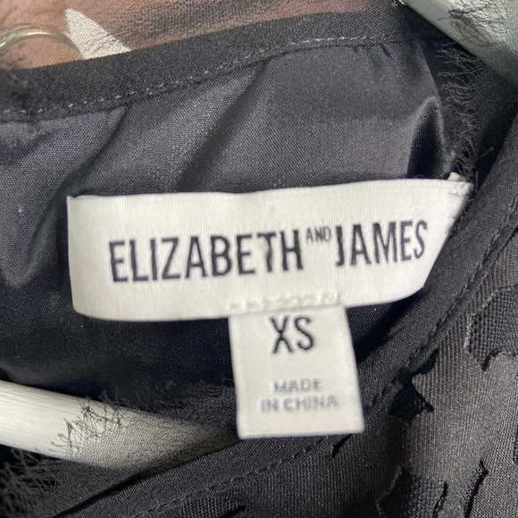 Elizabeth and James Laser Cut Asymmetric Lace Detail Sleeveless Top Sz XS - Picture 10 of 10